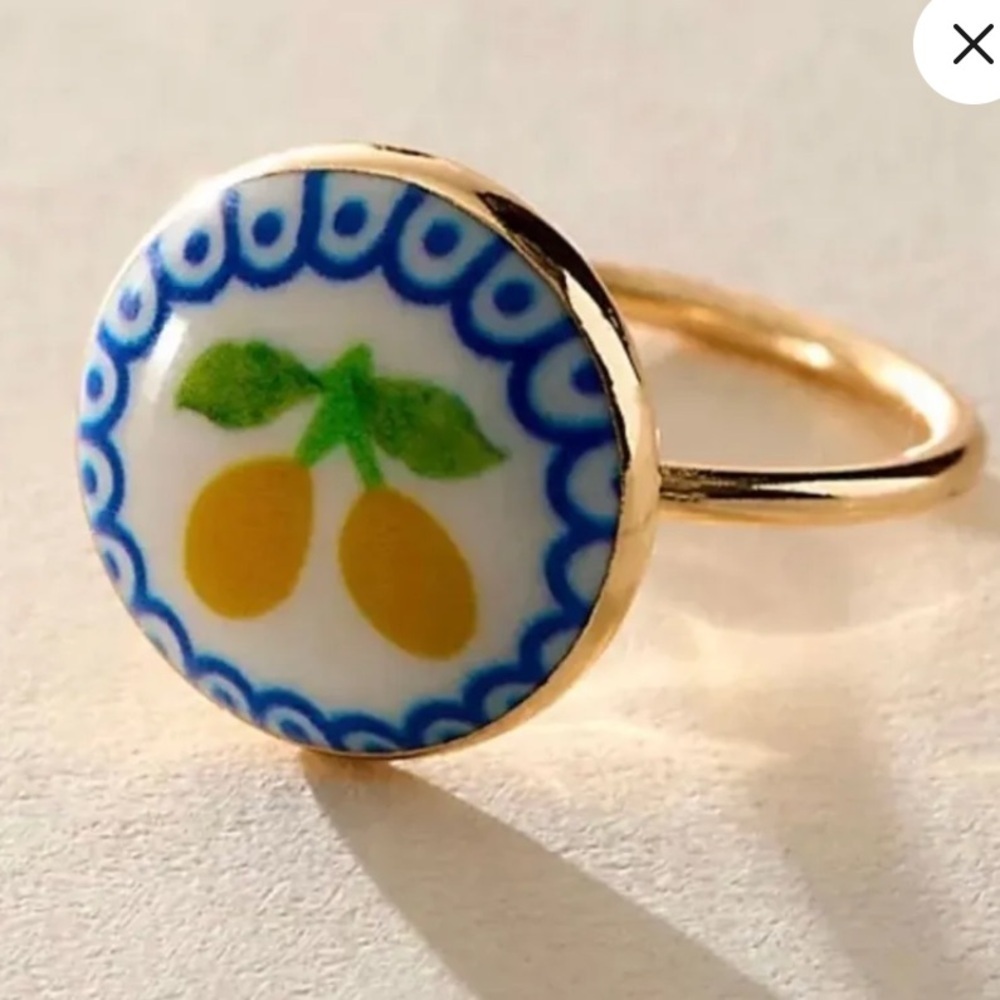 Free People Catalina Lemon Ring NWT
